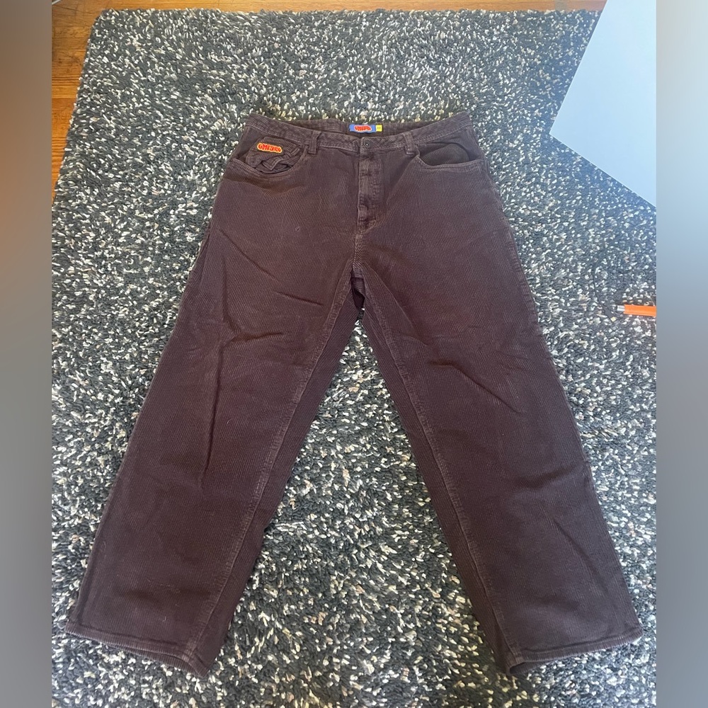Y2k brown Empyre corduroy pants somewhat baggy